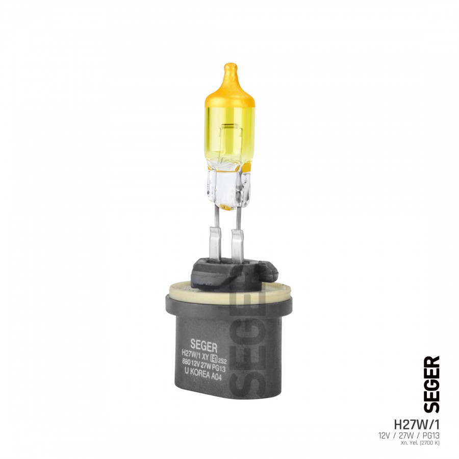 H27W/1 (880) 12V 27W PG13 Düz Soket Xenon Yellow (2.700K Sarı Işık)