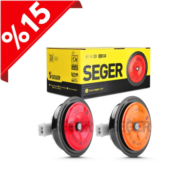 SEGER - 50F Midi Disk Korna 12V (Didit) , Kalın - İnce Ses Takım , Jpt Soket ( Dacia , Renault , Cıtreon , Peugeot )