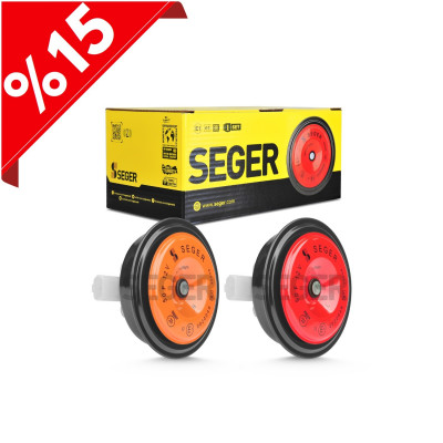 SEGER - 50F Midi Disk Korna 12V (Didit), Kalın - İnce Ses Takım , Sıcma 3 Soket ( Peugeot , Cıtroen )